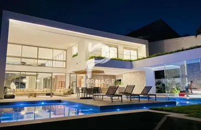Casa em condomínio fechado com 7 quartos à venda na combatente josé ribeiro machado (rua 22), --, jardim acapulco, guarujá por r$ 14.000.000