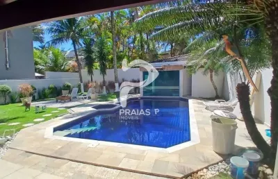 Casa em condomínio fechado com 4 quartos à venda na cinco, --, balneário praia do pernambuco, guarujá por r$ 2.500.000