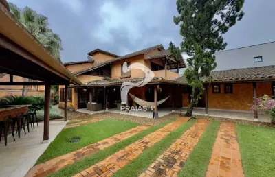 Casa em condomínio fechado com 7 quartos à venda na passeio do rocio, --, riviera, bertioga por r$ 6.950.000