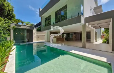 Casa em condomínio fechado com 6 quartos à venda na alameda santa cruz, --, riviera, bertioga por r$ 13.900.000