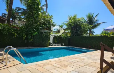 Casa em condomínio fechado com 4 quartos à venda na avenida marjory da silva prado, --, balneário praia do pernambuco, guarujá por r$ 1.800.000