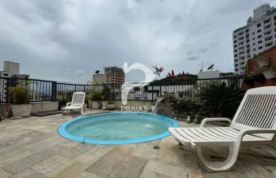 Cobertura com 3 quartos à venda na luiz del nero, --, jardim astúrias, guarujá por r$ 800.000