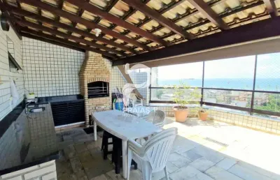 Cobertura com 3 quartos à venda na rua dona vitória, --, enseada, guarujá por r$ 750.000