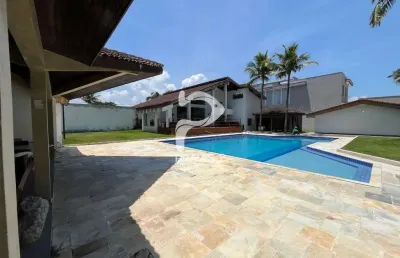 Casa em condomínio fechado com 6 quartos à venda na albino dos santos gandares (av.04), --, jardim acapulco, guarujá por r$ 8.000.000