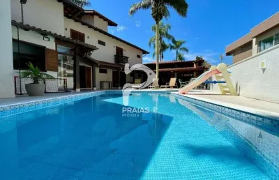 Casa em condomínio fechado com 6 quartos à venda na potiguar, --, riviera, bertioga por r$ 6.300.000