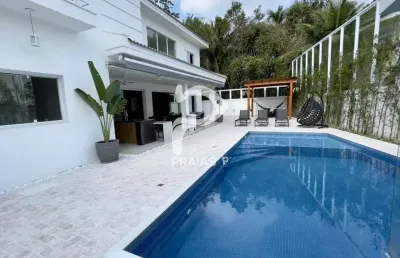 Casa em condomínio fechado com 4 quartos à venda na rua 06, --, balneário praia do pernambuco, guarujá por r$ 3.500.000