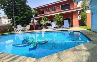 Casa em condomínio fechado com 5 quartos à venda na nicolau vitiello (rua 45), --, jardim acapulco, guarujá por r$ 2.100.000