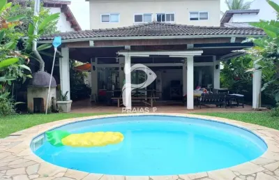Casa em condomínio fechado com 5 quartos à venda na alameda do maracatu, --, riviera, bertioga por r$ 3.600.000