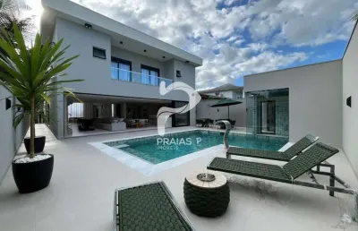 Casa em condomínio fechado com 6 quartos à venda na alice nehring machado (av. 05), --, jardim acapulco, guarujá por r$ 5.600.000