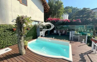 Casa em condomínio fechado com 4 quartos à venda na avenida gérson maturani, --, enseada, guarujá por r$ 1.500.000