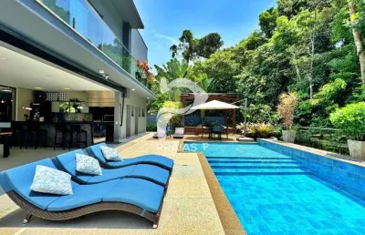 Casa em condomínio fechado com 5 quartos à venda na alameda curaçau, --, riviera, bertioga por r$ 13.900.000