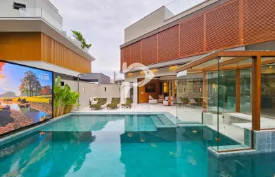 Casa em condomínio fechado com 7 quartos à venda na alameda san salvador, --, riviera, bertioga por r$ 14.500.000