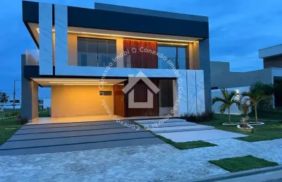 Casa à venda no condomínio alphaville sergipe - barra dos coqueiros | 4 quartos, 3 suítes