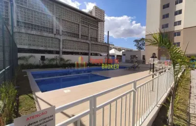 Apartamento com 2 dormitórios para alugar, 56 m²  - eldorado - contagem/mg