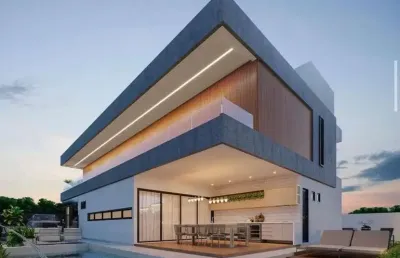 Casa em condomínio fechado com 4 quartos à venda na litorânea, 120, ponta de campina, cabedelo por r$ 3.640.000