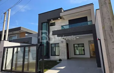 Casa com 4 quartos à venda na rua pau-brasil, 4146, eucaliptos, fazenda rio grande, 148 m2 por r$ 1.180.000