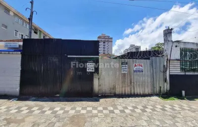 Terreno comercial para alugar na Rua Carlos Gomes, Campo Grande, Santos