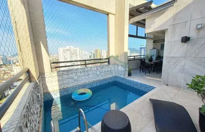 Cobertura com 3 quartos à venda na Rua Benjamin Constant, Embaré, Santos