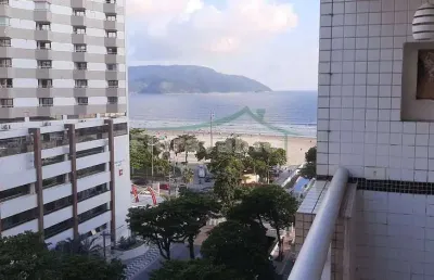 Apartamento no gonzaga- 3 quartos com sacada na quadra da praia