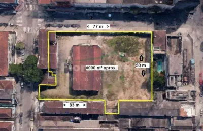 Terreno comercial para alugar na Rua Xavier Pinheiro, Macuco, Santos