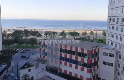 Apartamento em santos - 1 dorm. em prédio icônico frente mar