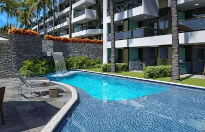Viva o sonho na praia dos carneiros: apartamento de 1 quarto em condomínio de alto padrão!