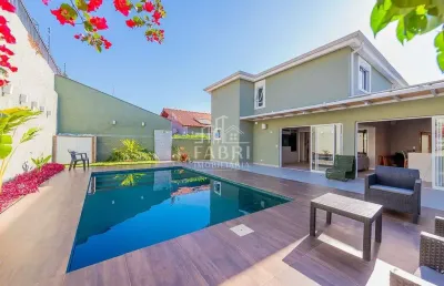 Casa em condomínio fechado com 4 quartos à venda na rua nicolau boscardin, 150, são braz, curitiba por r$ 2.870.000
