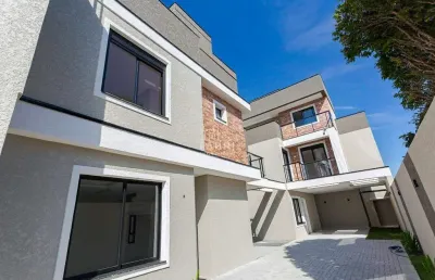 Casa em condomínio fechado com 3 quartos à venda na rua roberto senna, 366, novo mundo, curitiba por r$ 830.000