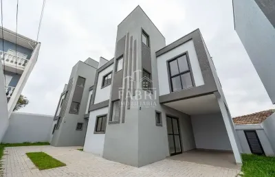 Casa em condomínio fechado com 3 quartos à venda na rua estanislau krowinski, 63, novo mundo, curitiba por r$ 639.000