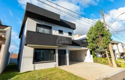 Casa em condomínio fechado com 3 quartos à venda na avenida doutor eugênio bertolli, 3062, santa felicidade, curitiba por r$ 2.198.000
