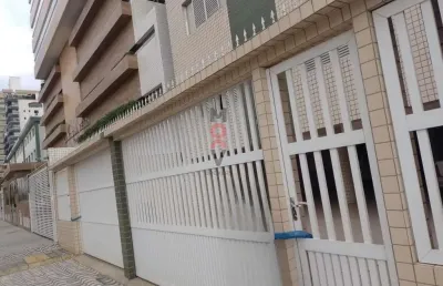 Apartamento de praia para venda em praia grande, guilhermina, 2 dormitórios, 1 banheiro, 1 vaga