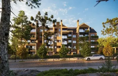 Apartamento com 2 suítes com vista para a catedral em canela