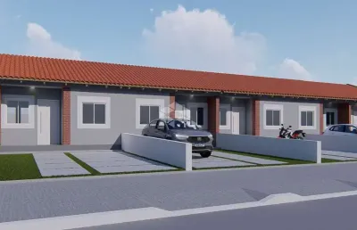 Casa à venda com 2 quartos e 1 vaga no bairro pedras brancas em guaiba