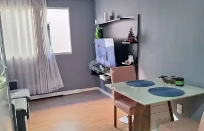 Apartamento 2 dormitórios semi mobiliado, 1 vaga rotariva, bairro rio branco - canoas