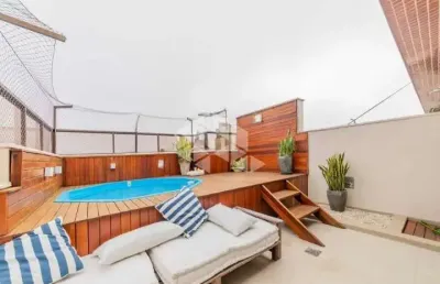 Cobertura  sofisticada 02 dormitórios garagem deck  com piscina