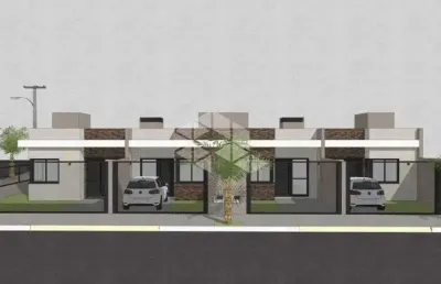 Casa geminada com dois quartos no bairro são francisco farroupilha rs