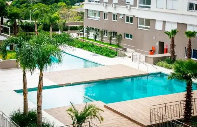 Apartamento com suíte e 2 quartos, box coberto em condominio com infra estrutura completa - cond. icon