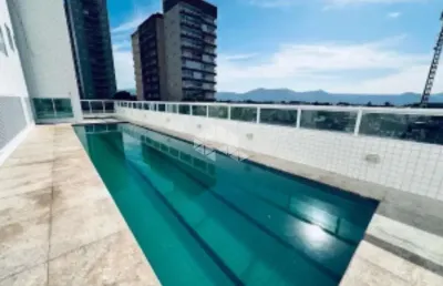 Apartamento a venda na praia grande, bairro aviação, com 1 quarto, 1 suite e 1 vaga