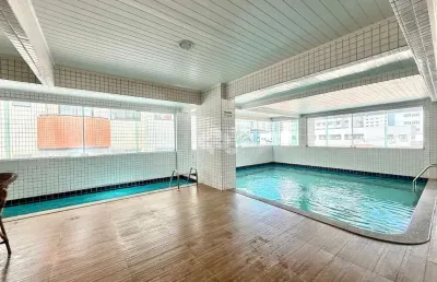 Apartamento a venda na praia grande, bairro aviação, 1 suite, varanda gourmet e 1 vaga