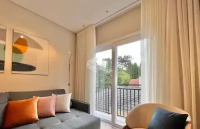 Apartamento 1 dormitório (suíte), 63,50m², 1 vaga na rua são pedro, gramado