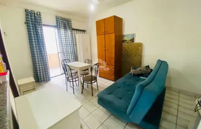 Kitnet 1* andar mobiliada com 01 dormitório/sala,sacada,cozinha e banheiro