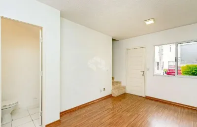 Casa em condomínio fechado no bairro igara em canoas/rs - 2 dormitórios e 1 vaga de garagem - aceita financiamento e fgts