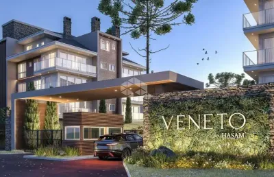 Apartamento de dois dormitórios sendo 2 suítes em gramado