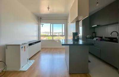 Apartamnento 2 dormitórios, 1 suite, churrasqueira, garagem dupla e predio com infra.