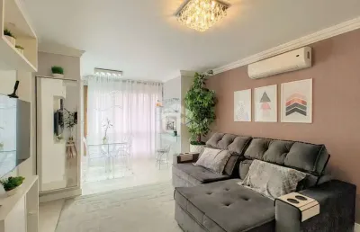 Apartamento mobiliado de 1 dormitório com 50,14m² com vaga de garagem bairro partenon