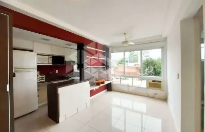 Crédito real vende com exclusividade apartamento de 1 quarto com vaga de garagem no jardim botanico em porto alegre - rs.