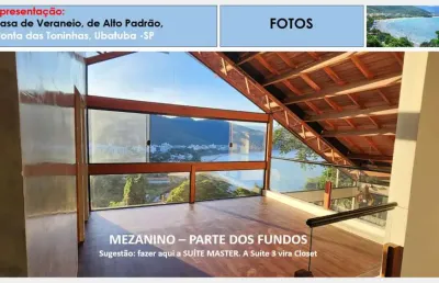 Casa de alto padrão com  4 suítes  5  vagas  toninhas  ubatuba  sp