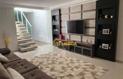 Sobrado à venda, 190 m² por r$ 1.400.000,00 - vila alpina - santo andré/sp