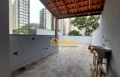 Cobertura à venda, 100 m² por r$ 579.000,00 - vila assunção - santo andré/sp
