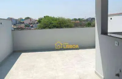 Cobertura à venda, 84 m² por r$ 385.000,01 - jardim alvorada - santo andré/sp